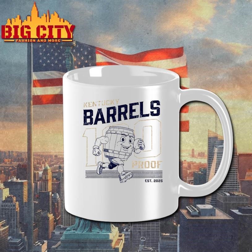 100 Proof Retro Mascot Kentucky Barrels Shirt