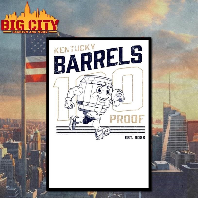 100 Proof Retro Mascot Kentucky Barrels Shirt