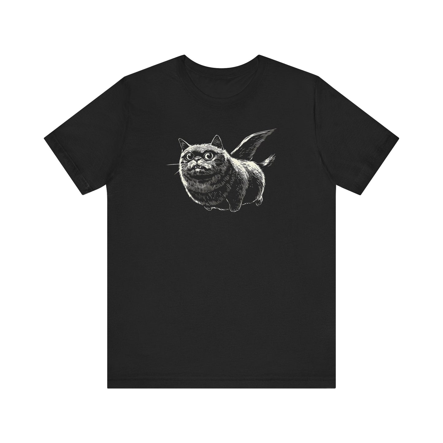 Flying Cat Graphic Tee Style001