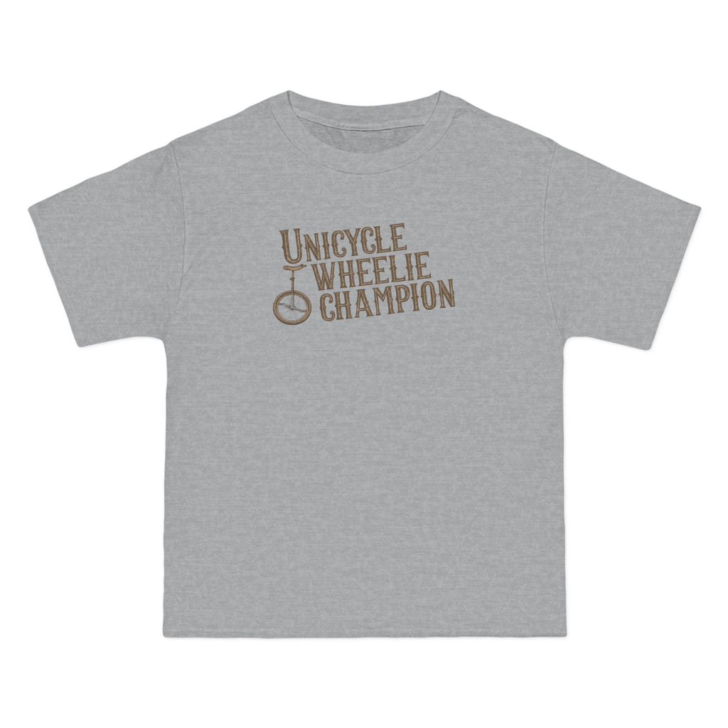Unicycle Wheelie Champion - Men's Heavyweight T-Shirt