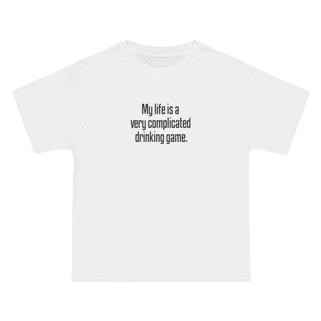 My Life Is A Very Complicated Drinking Game - Men's Heavyweight T-Shirt
