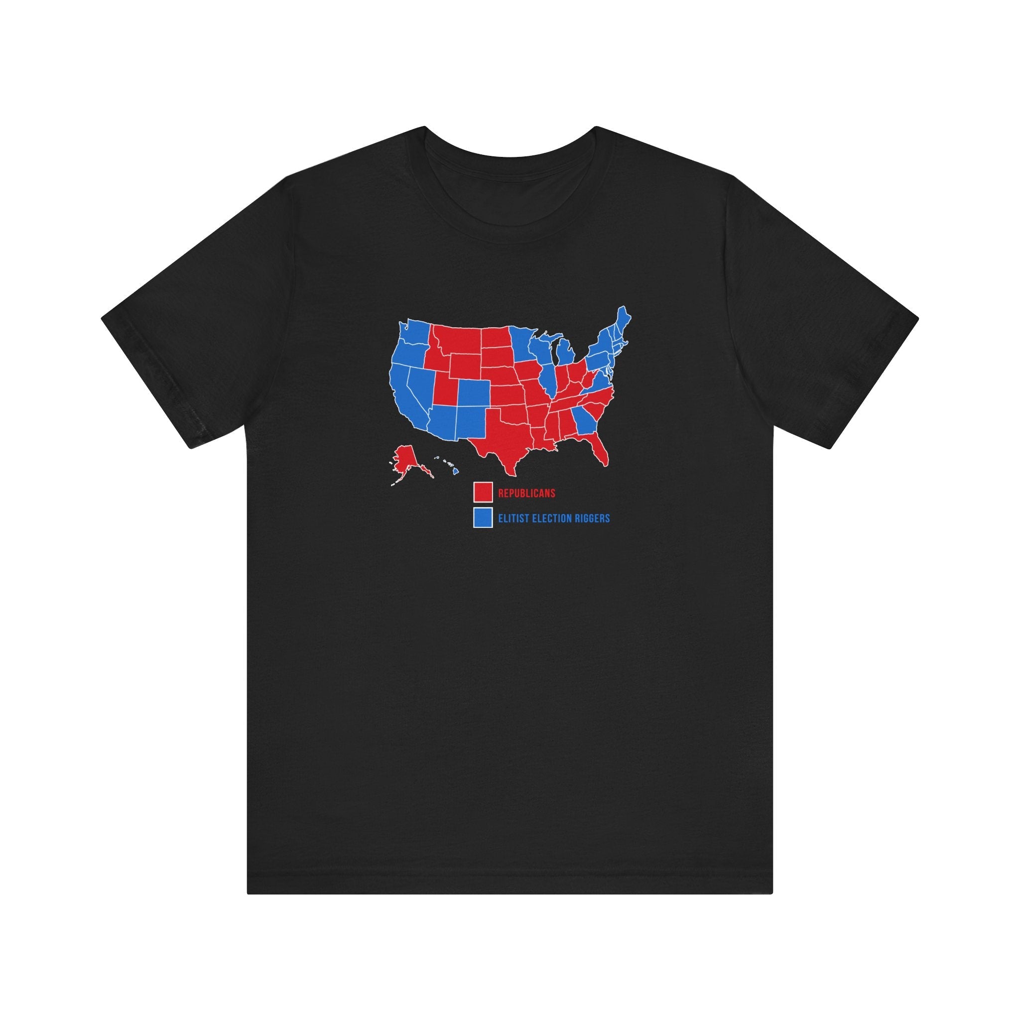 Republicans (Red States) - Elitist Election Riggers (Blue States) - Men's T-Shirt