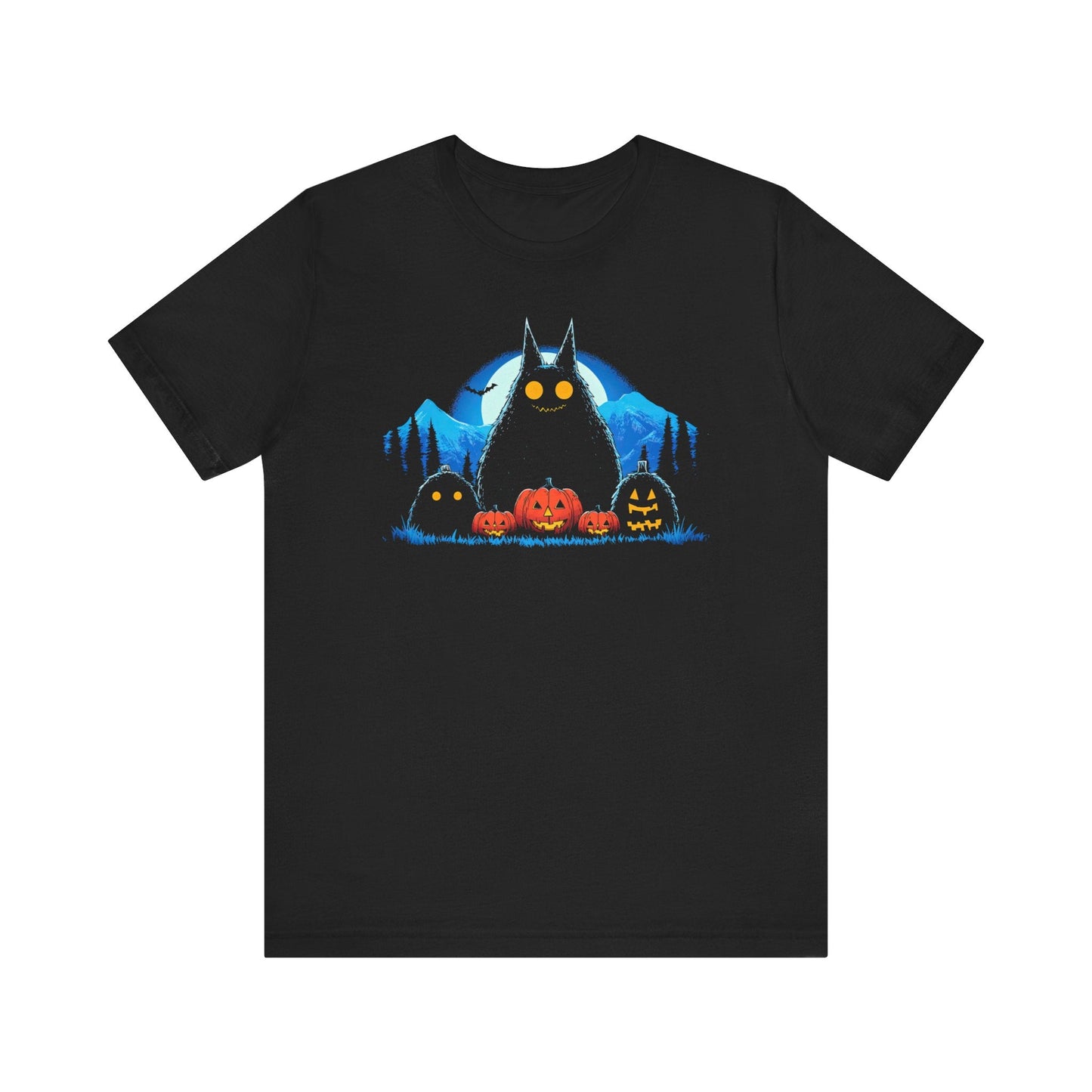Halloween Cat Graphic T-Shirt