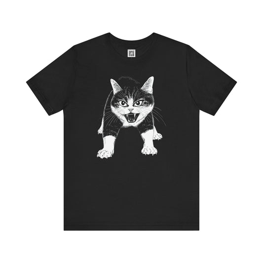 Fierce Cat Graphic Tee Style007