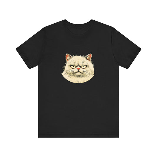 Grumpy Persian Cat Graphic Tee Ã¢â‚¬â€œ Vintage Style Cat Lover Shirt