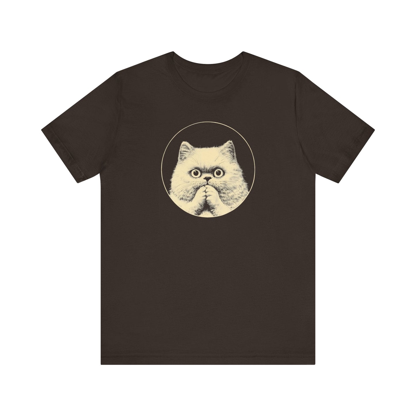 Surprised Persian Cat Graphic Tee Ã¢â‚¬â€œ Vintage Style Cat Lover Shirt