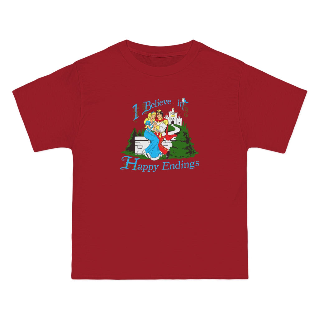 I Believe In Happy Endings - Men's Heavyweight T-Shirt