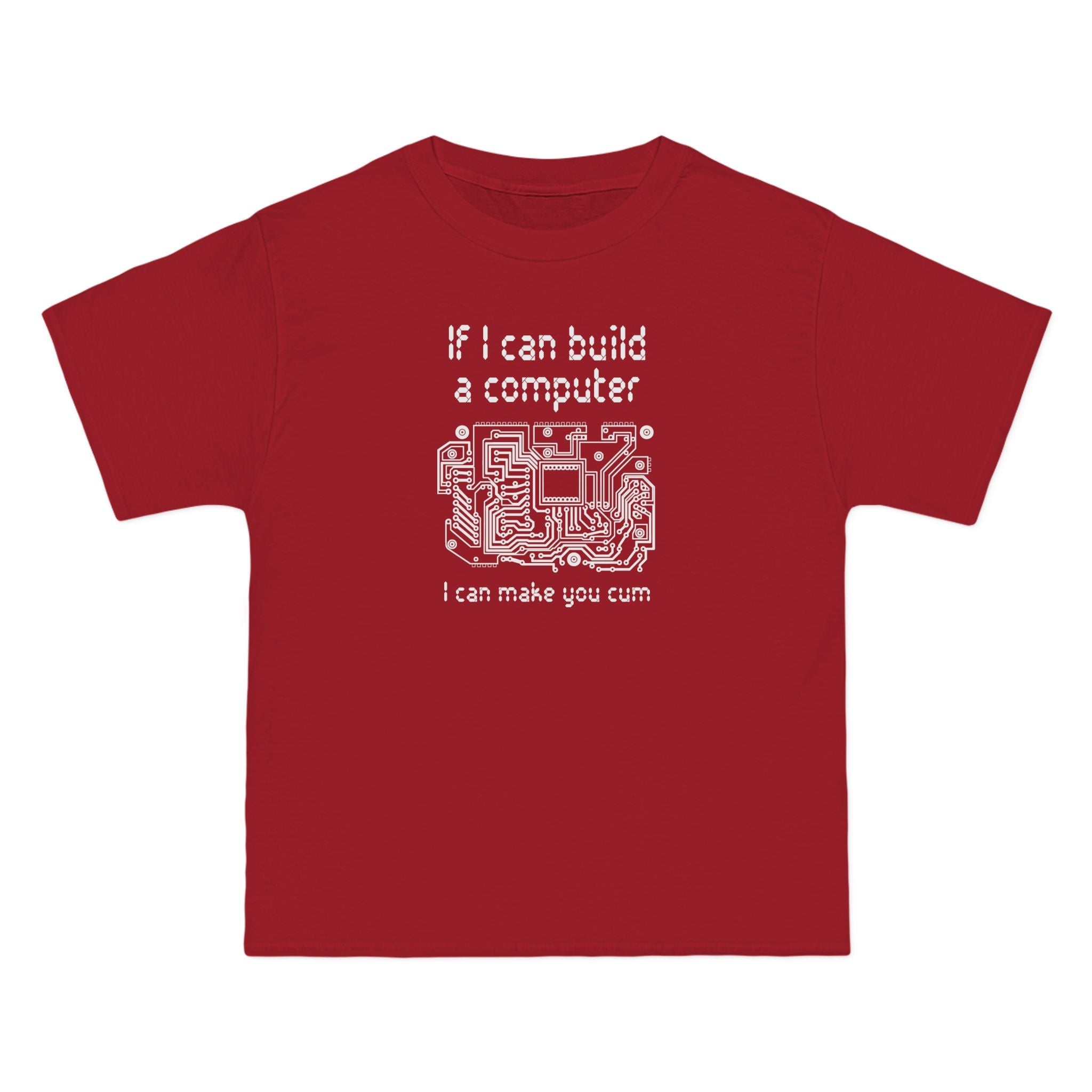 If I Can Build A Computer I Can Make You Cum - Men's Heavyweight T-Shirt