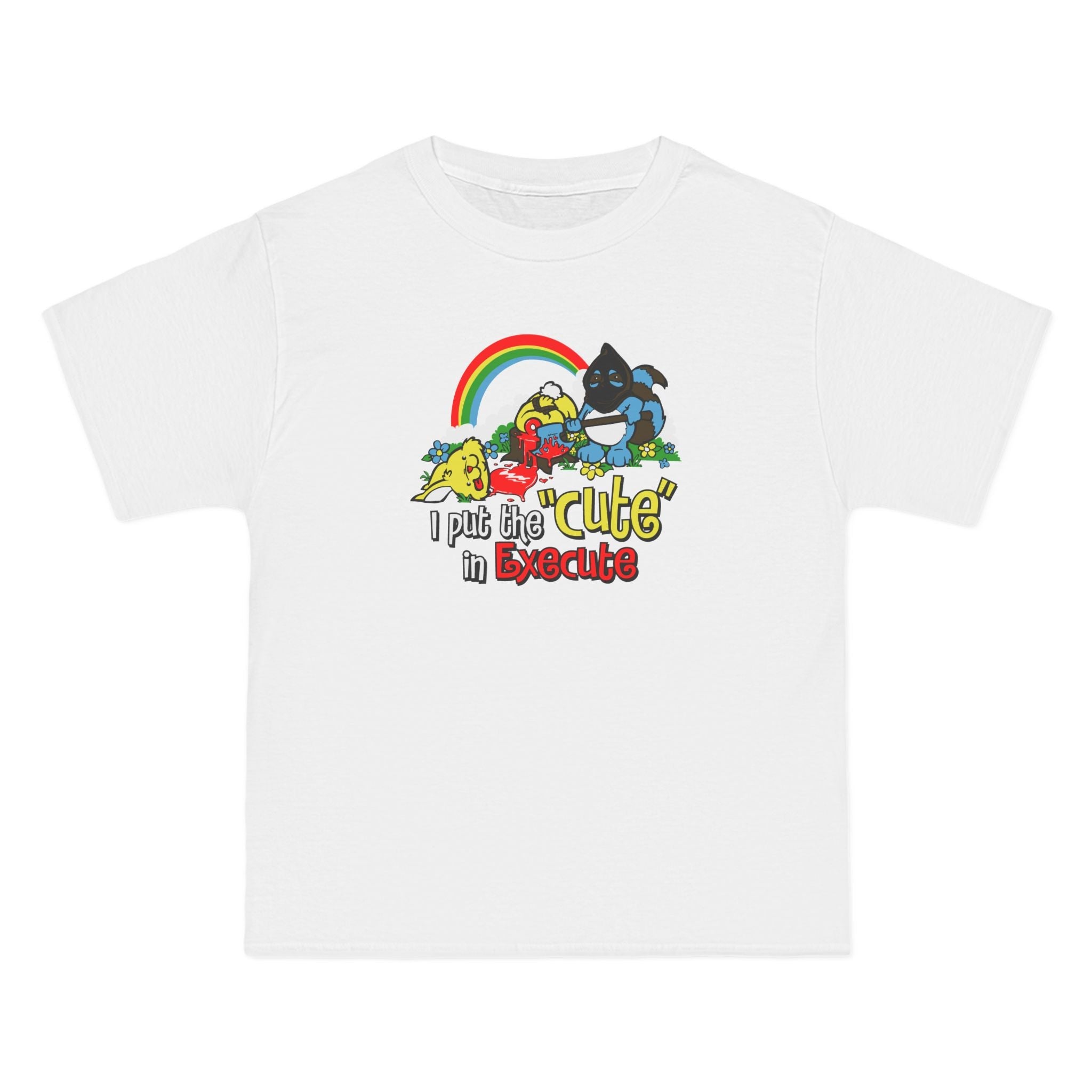 I Put The Cute In Execute - Men's Heavyweight T-Shirt