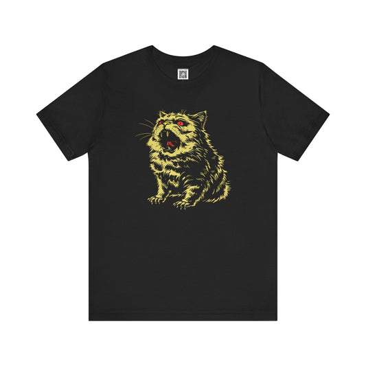 Screaming Cat Graphic Tee Style003