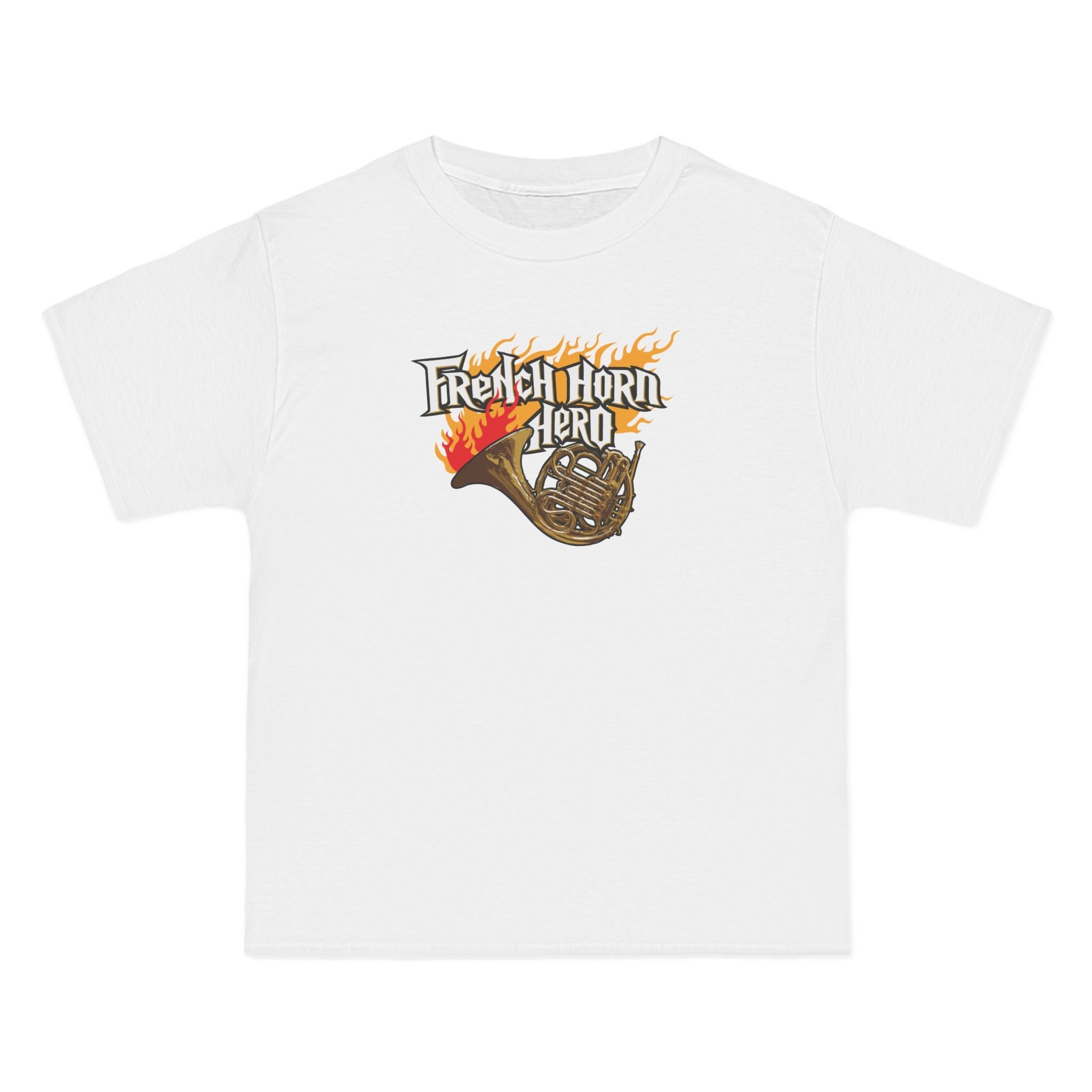French Horn Hero - Men's Heavyweight T-Shirt
