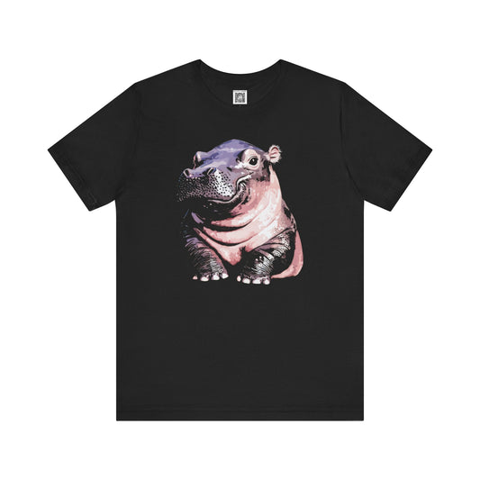 Hippo Graphic T-Shirt Style007