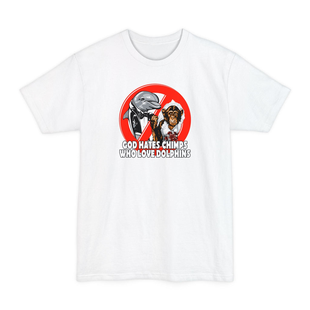 God Hates Chimps Who Love Dolphins - Men's Tall T-Shirt