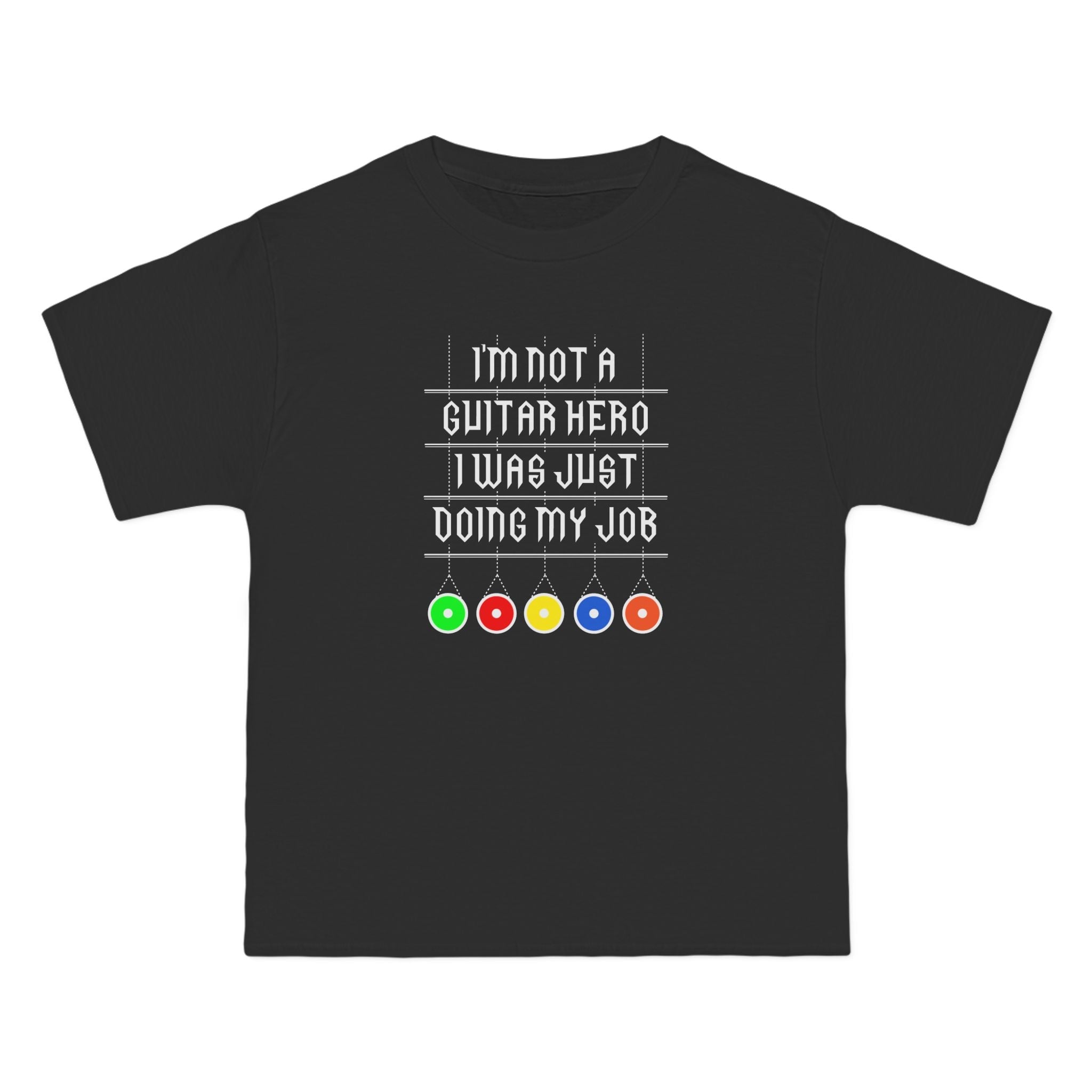 I'm Not A Guitar Hero I Was Just Doing My Job - Men's Heavyweight T-Shirt