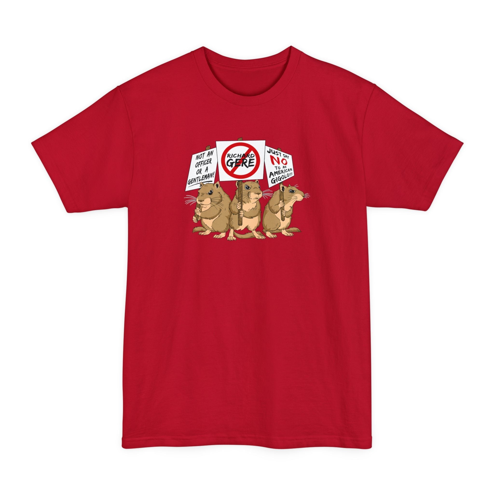 Gerbil Protest (Richard Gere) - Men's Tall T-Shirt