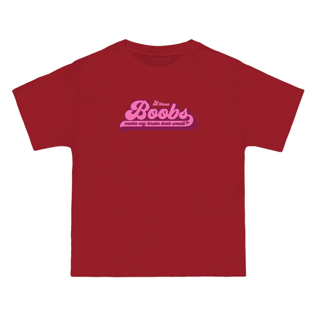 Do These Boobs Make My Brain Look Small? - Men's Heavyweight T-Shirt