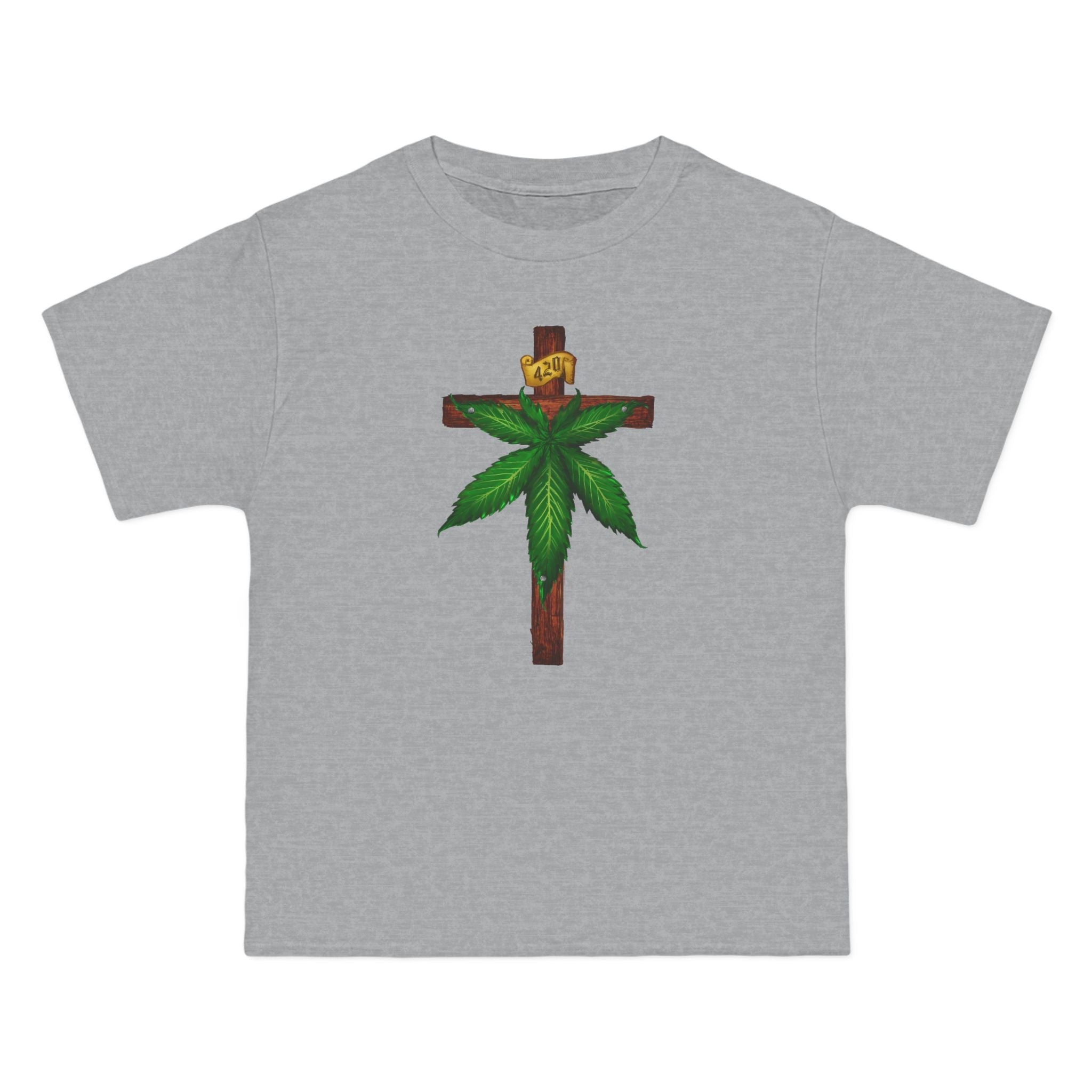 Marijuana Crucifixion - Men's Heavyweight T-Shirt