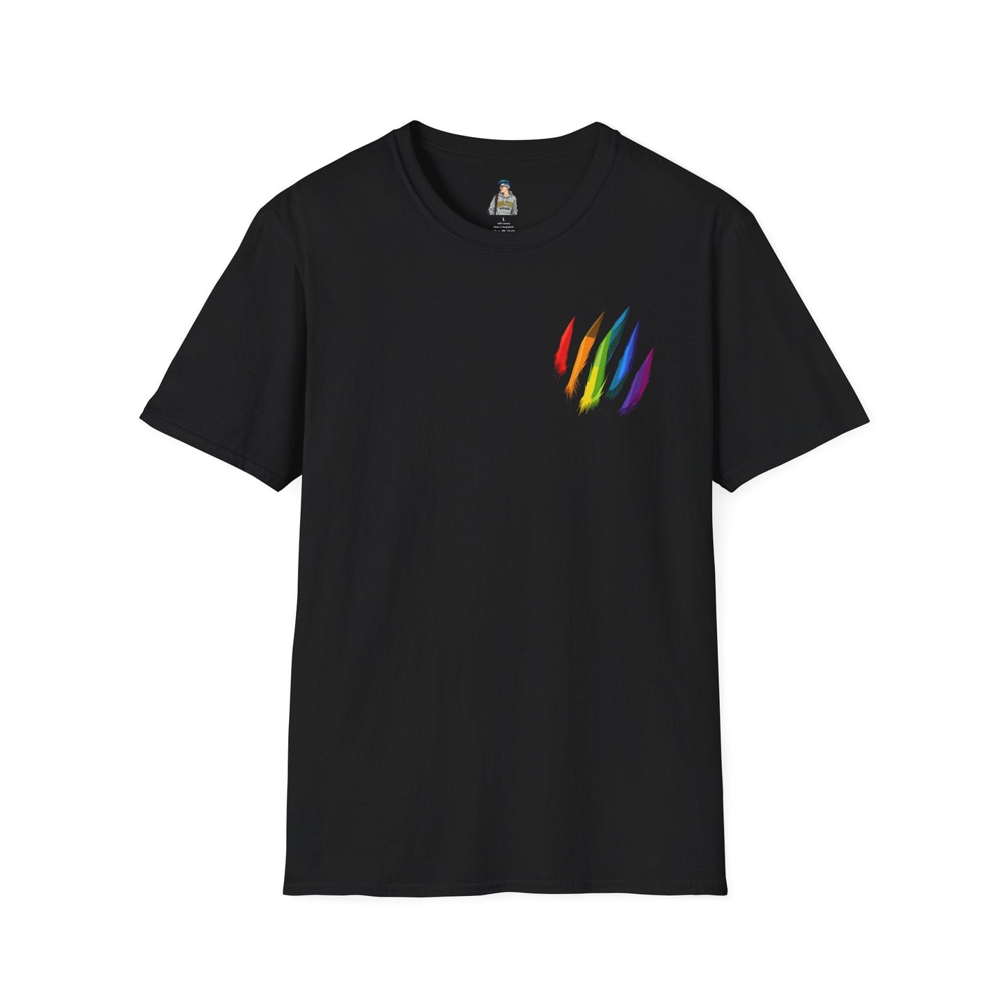 Rainbow Scratch Unisex Softstyle T-Shirt - Casual Comfort for All Occasions