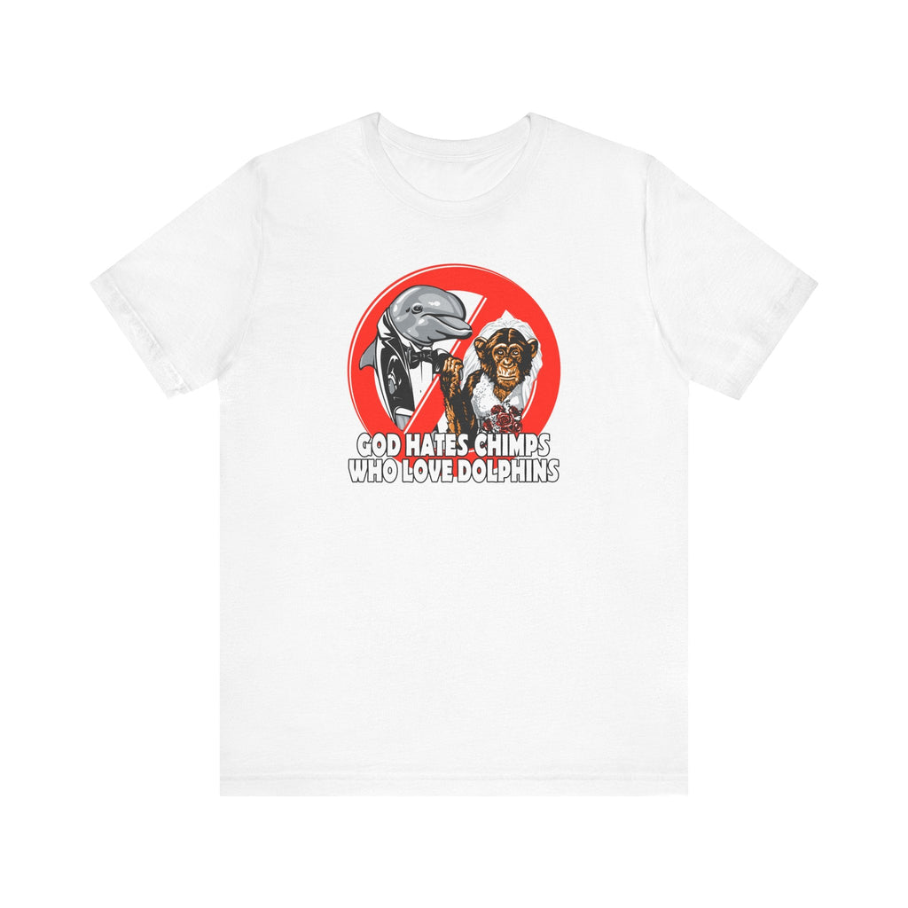 God Hates Chimps Who Love Dolphins - Men's T-Shirt