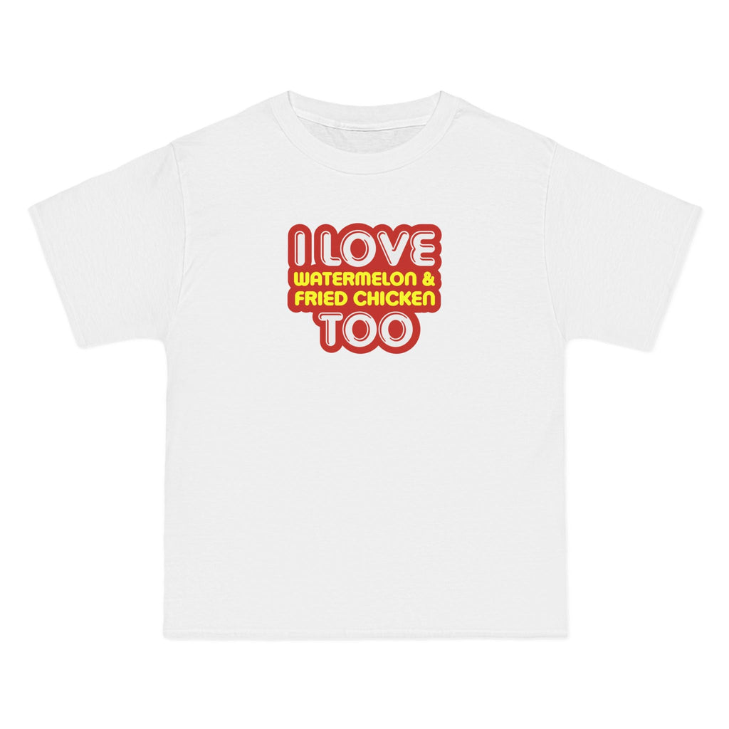 I Love Watermelon & Fried Chicken Too - Men's Heavyweight T-Shirt