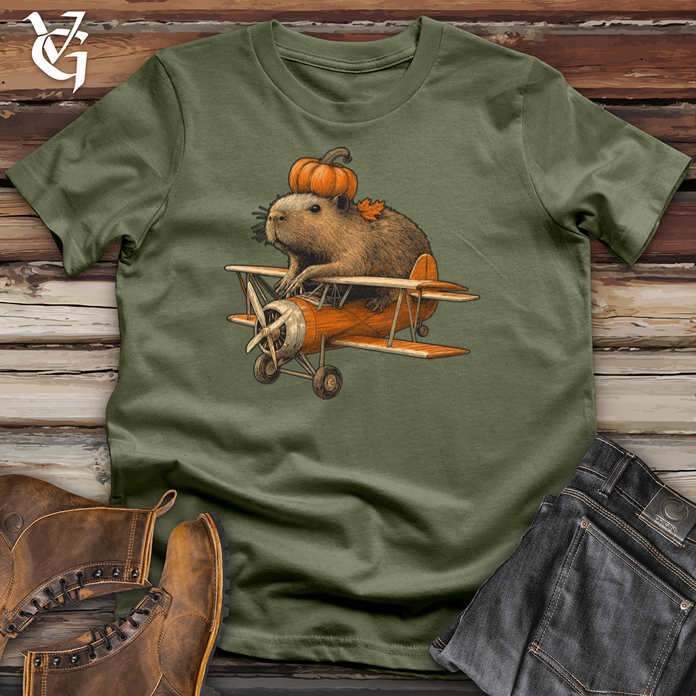 Capybara Pumpkin Aviator Softstyle Tee