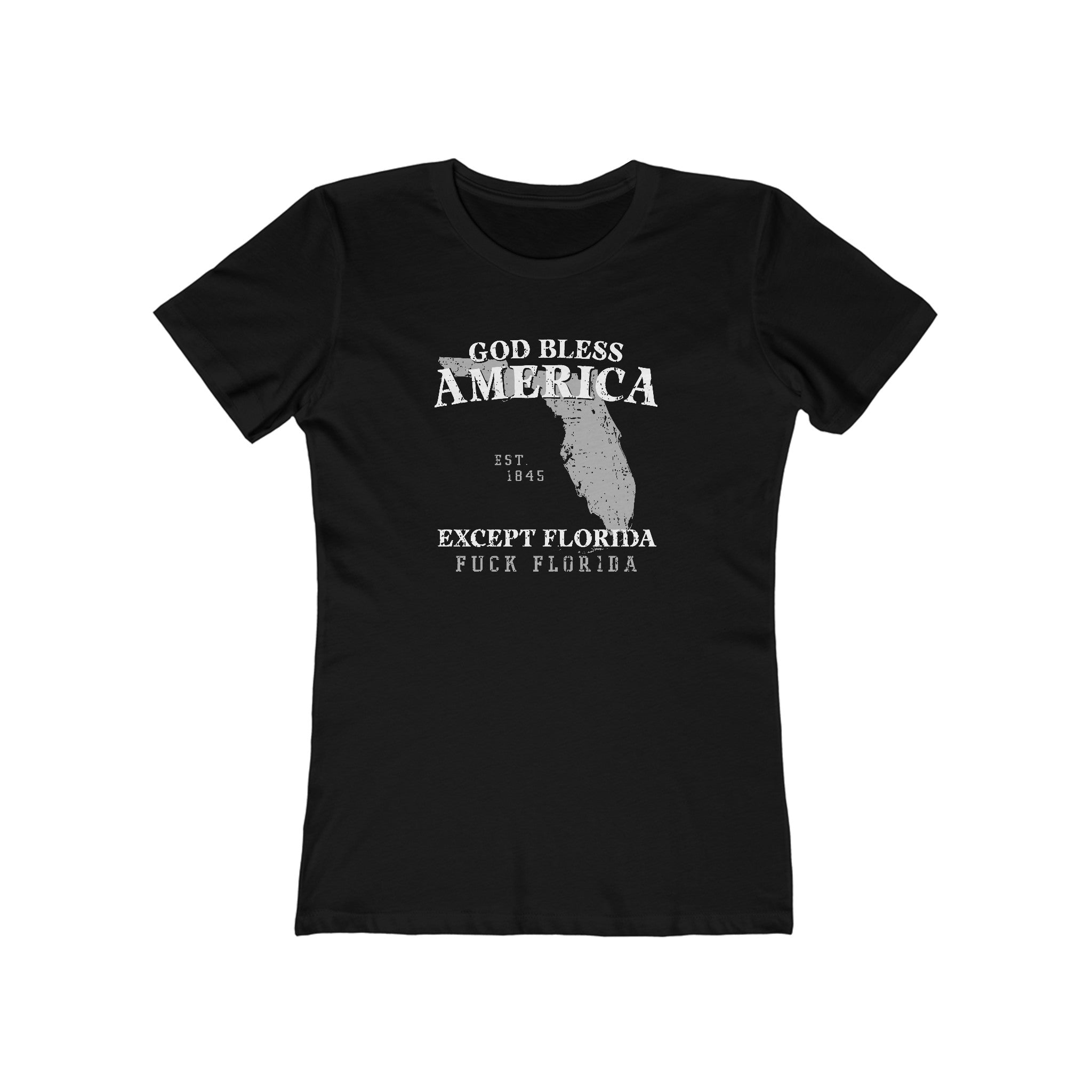 God Bless America Except (State) - Women's T-Shirt