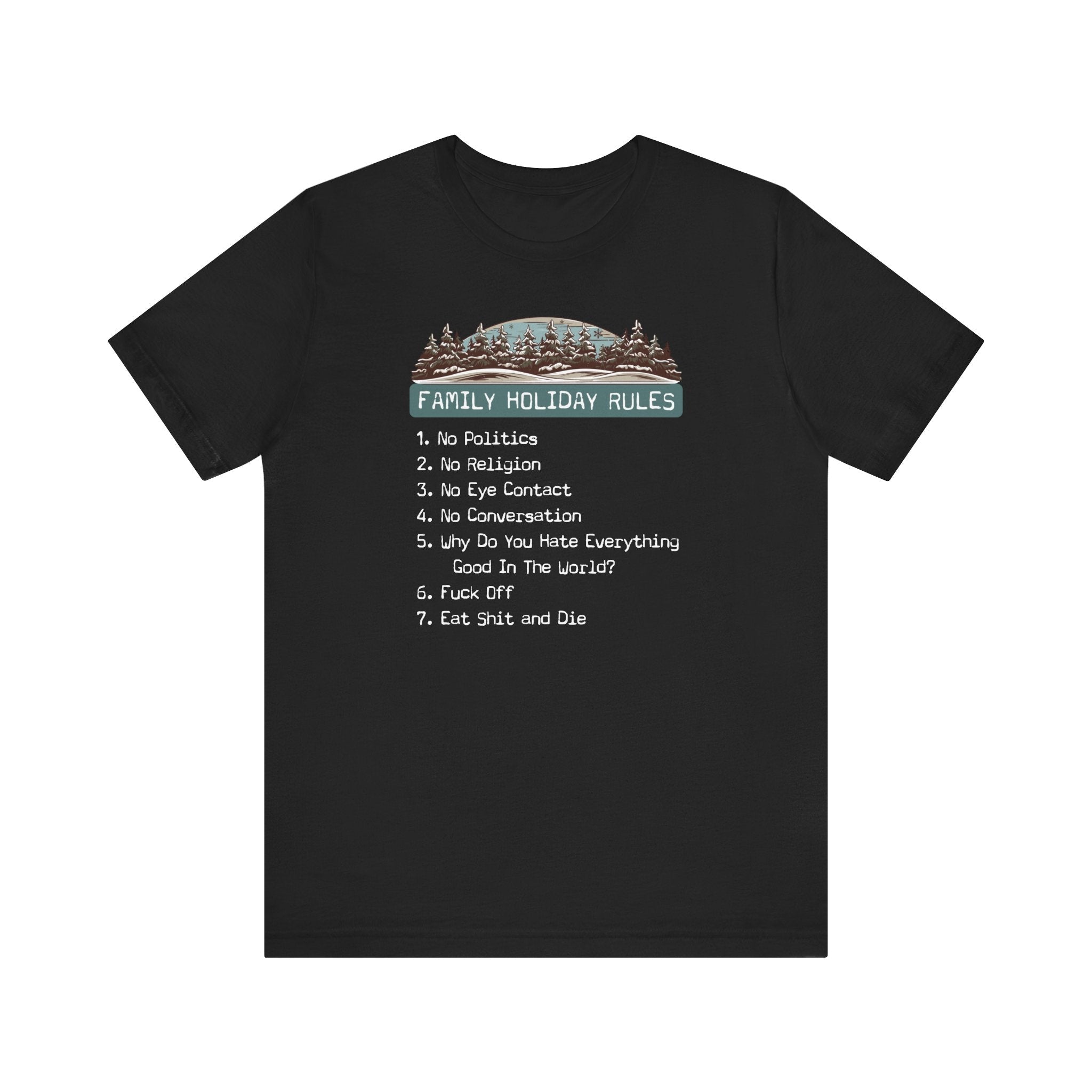 Family Holiday Rules - Men's T-Shirt