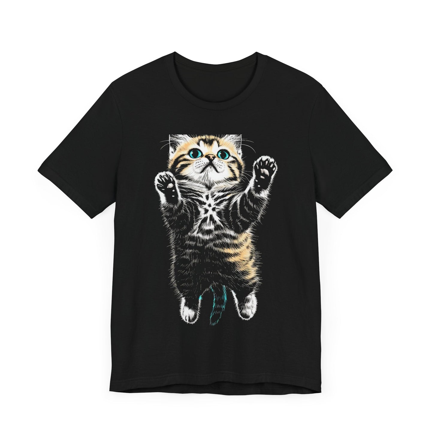 Playful Cat Graphic T-Shirt Style003