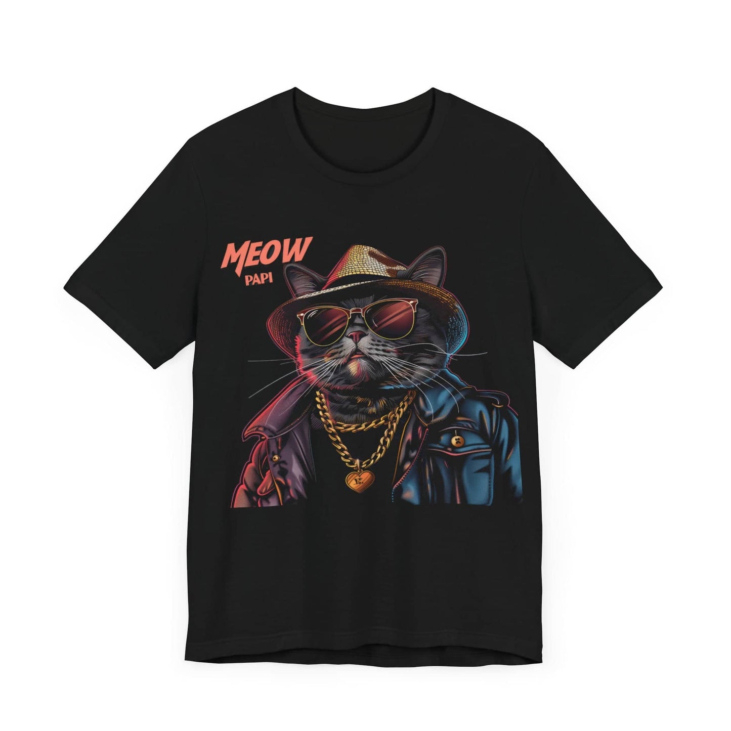 Swag Cat Tee - 'Meow Papi' Edition  Unisex Jersey Short Sleeve Tee