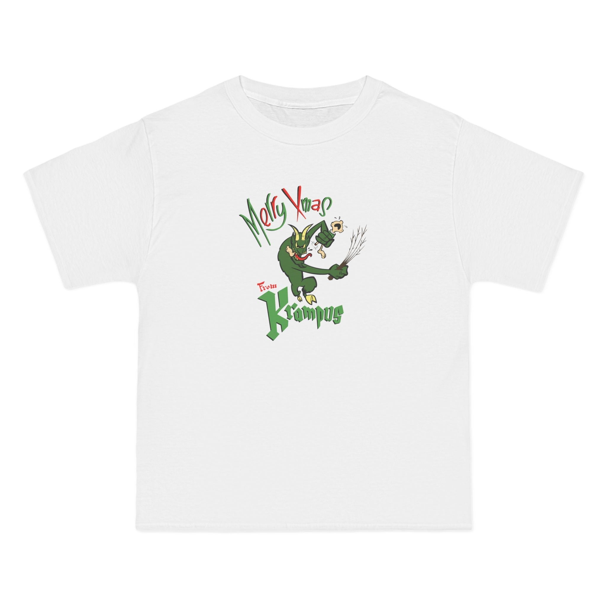 Merry Xmas From Krampus - Men's Heavyweight T-Shirt
