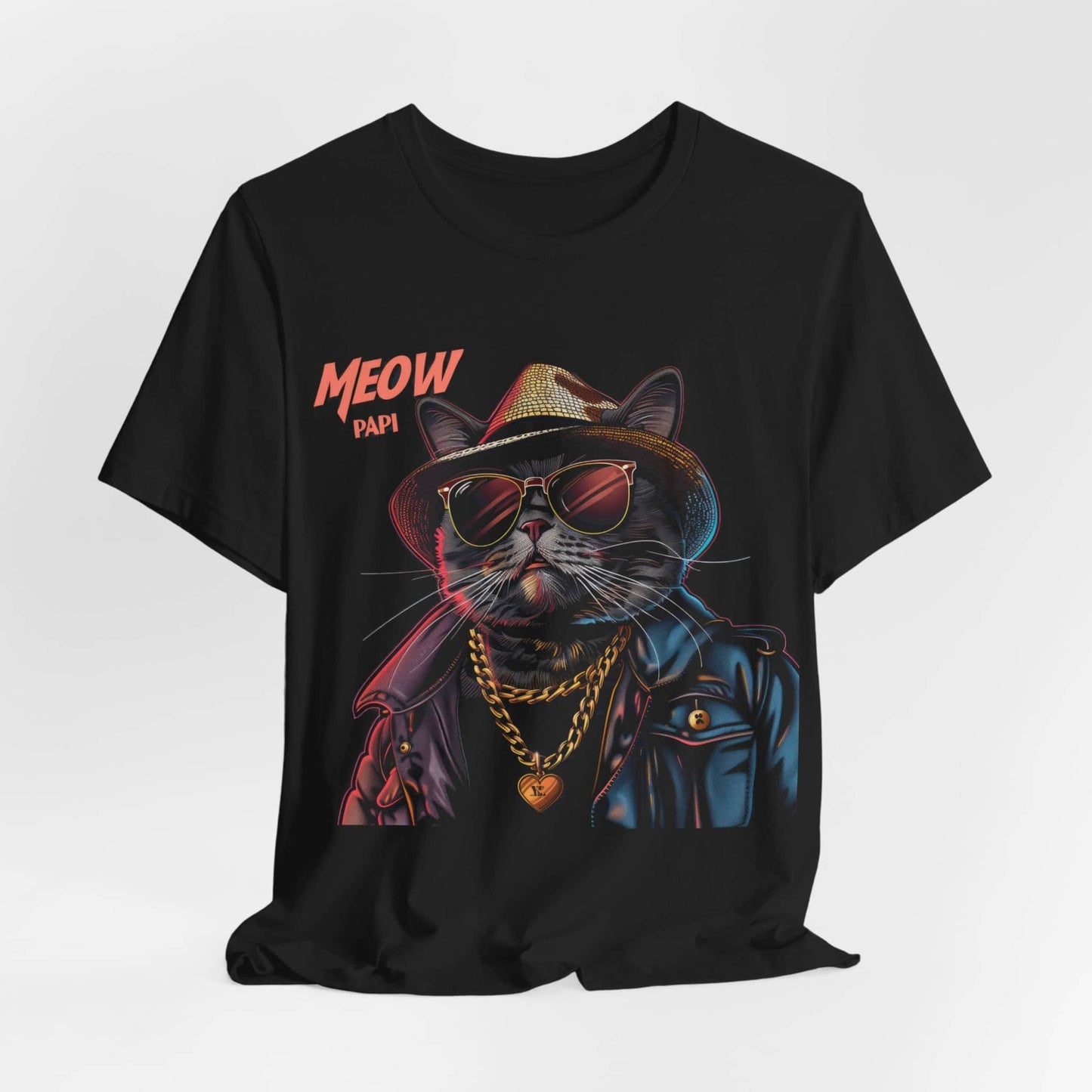 Swag Cat Tee - 'Meow Papi' Edition  Unisex Jersey Short Sleeve Tee