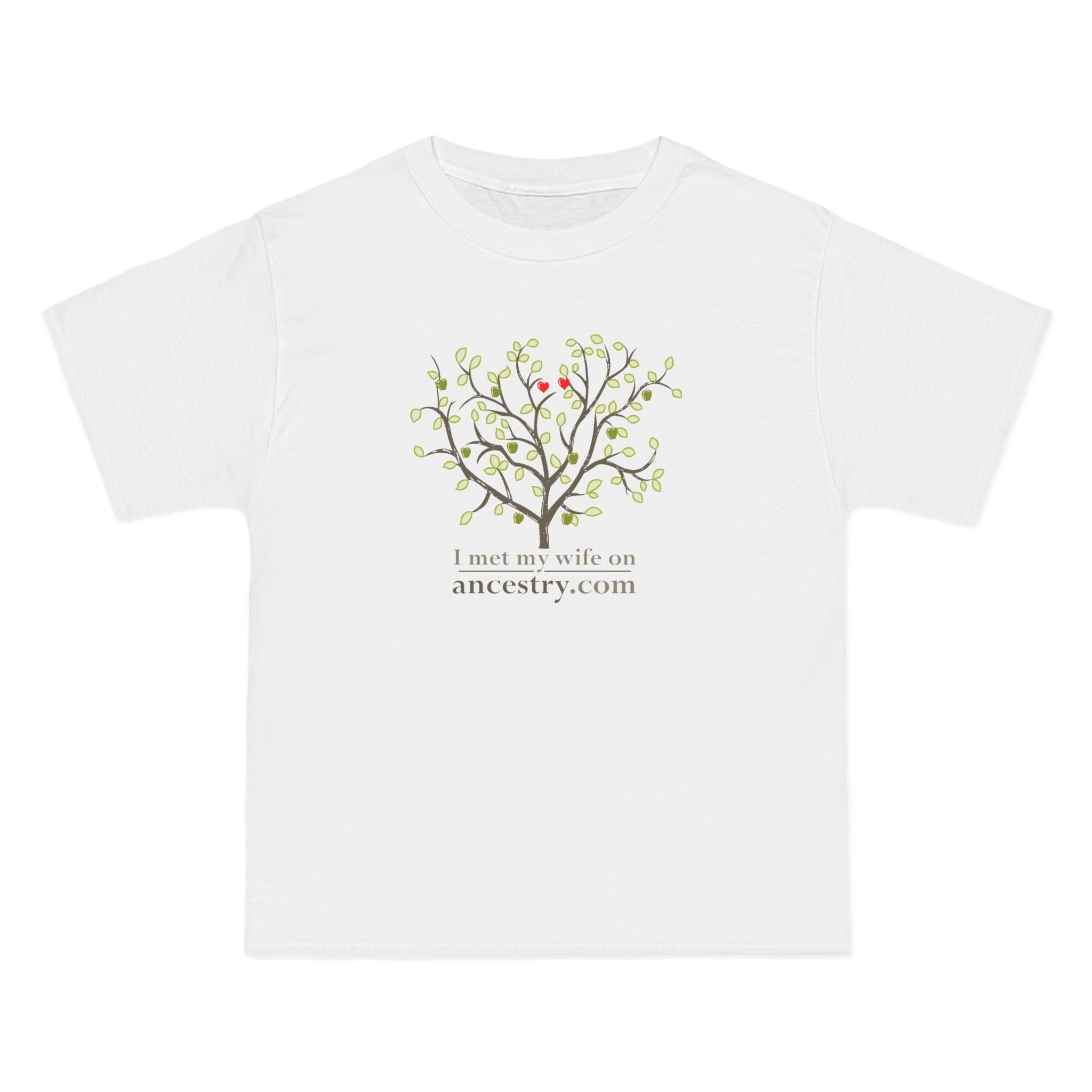 I Met My Wife On Ancestry.Com - Men's Heavyweight T-Shirt