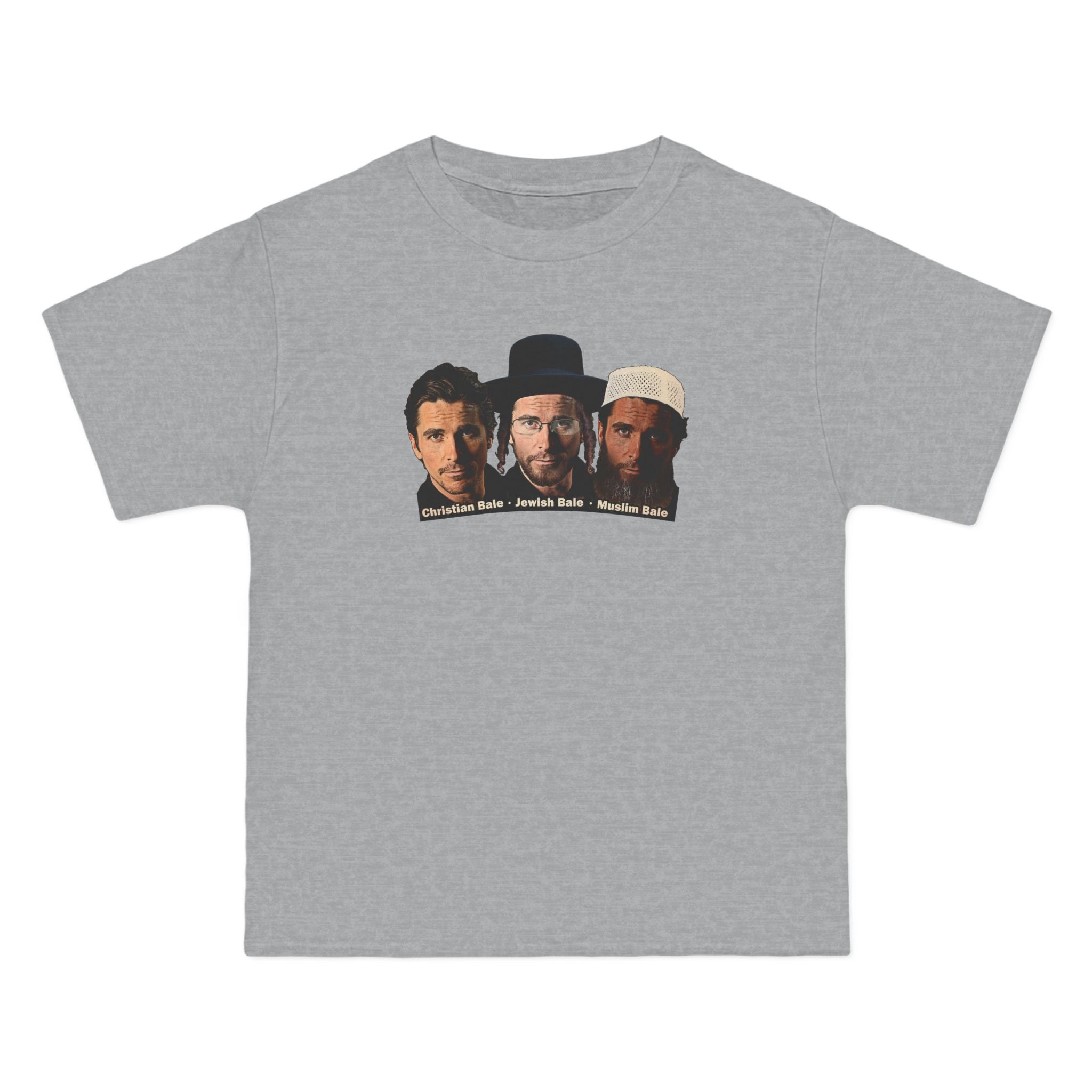 Christian Bale - Jewish Bale - Muslim Bale  - Men's Heavyweight T-Shirt