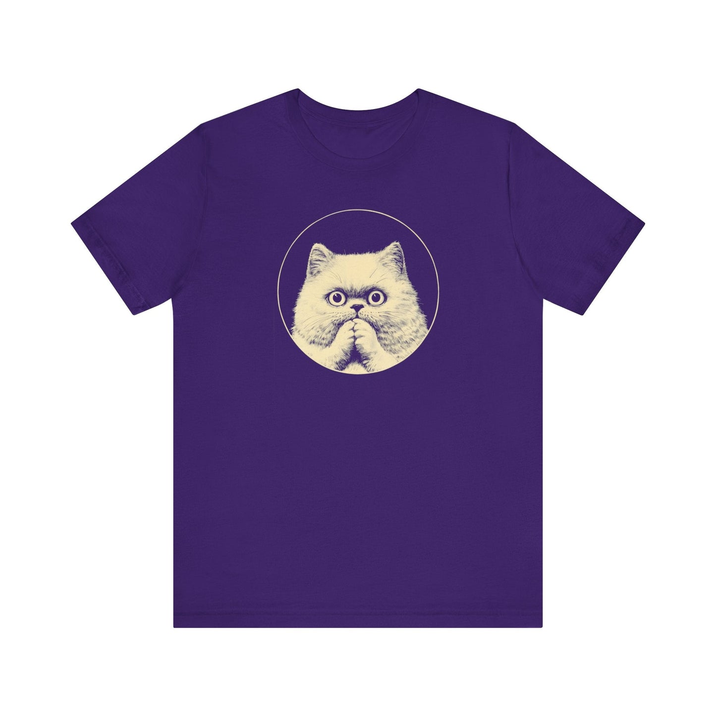 Surprised Persian Cat Graphic Tee Ã¢â‚¬â€œ Vintage Style Cat Lover Shirt