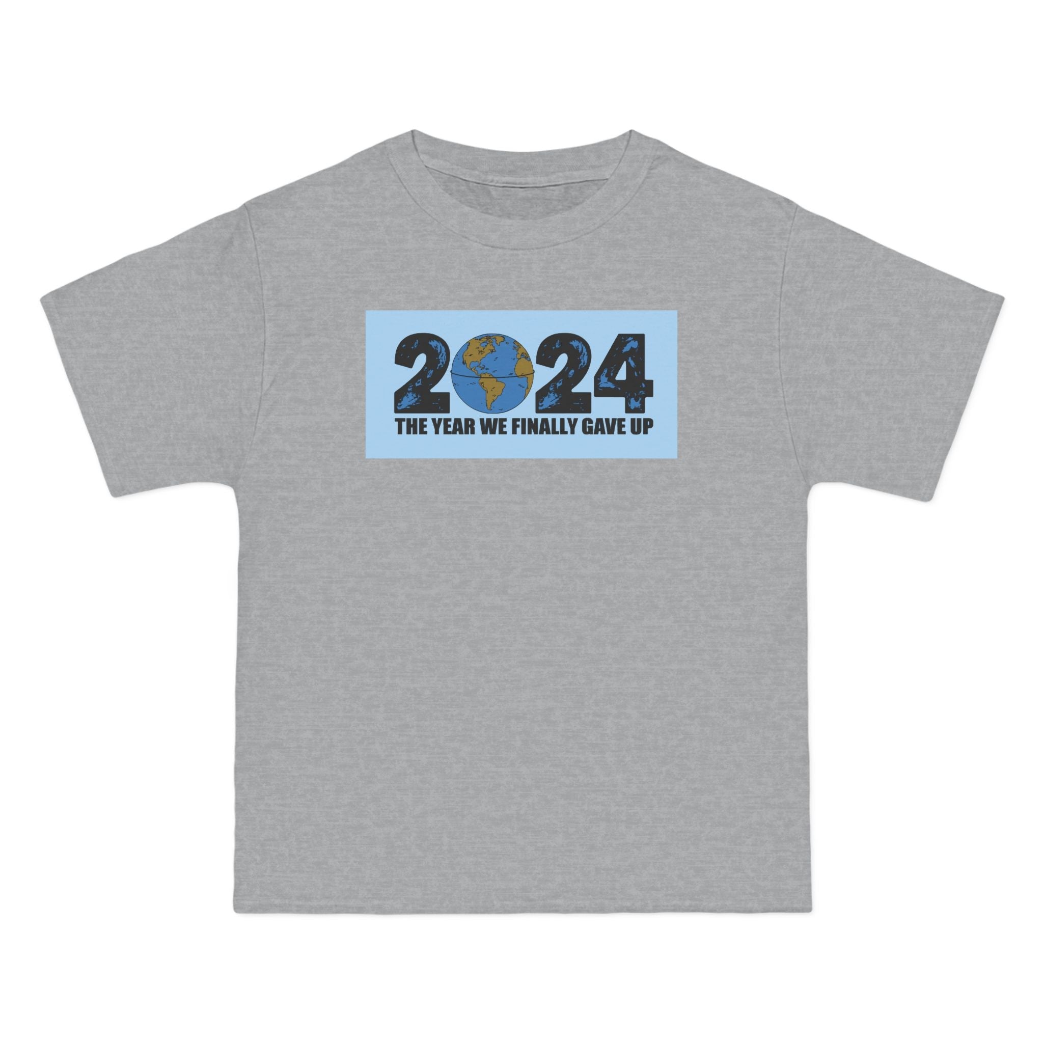 2024 - The Year We Finally Gave Up - Men's Heavyweight T-Shirt