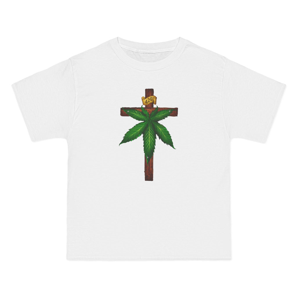Marijuana Crucifixion - Men's Heavyweight T-Shirt