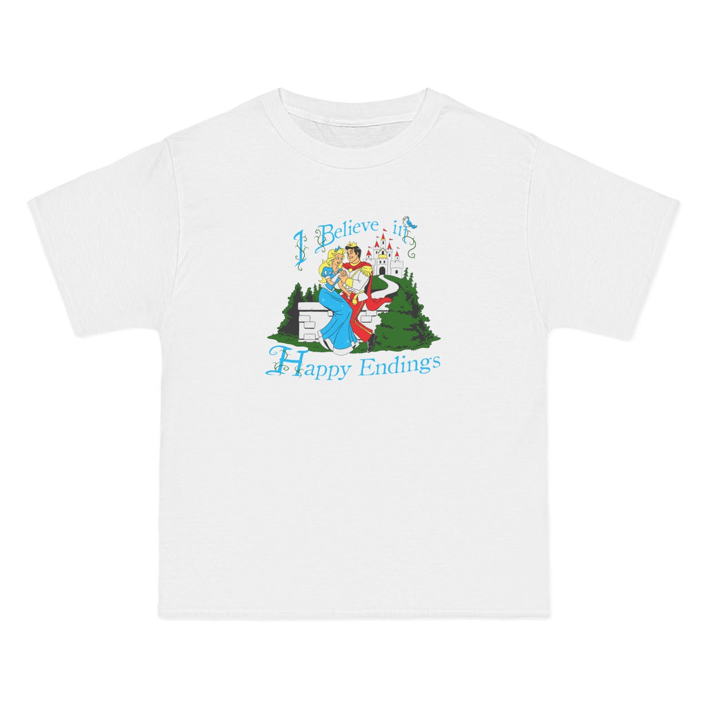 I Believe In Happy Endings - Men's Heavyweight T-Shirt