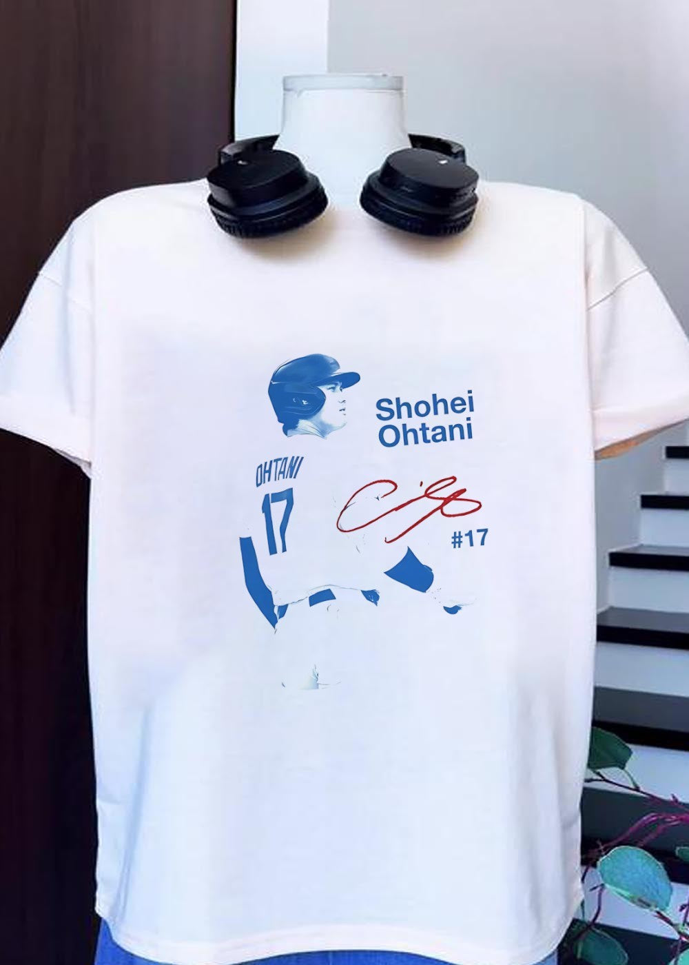#17 Shohei Ohtani Baseball Player Signature Dodgers T-Shirt