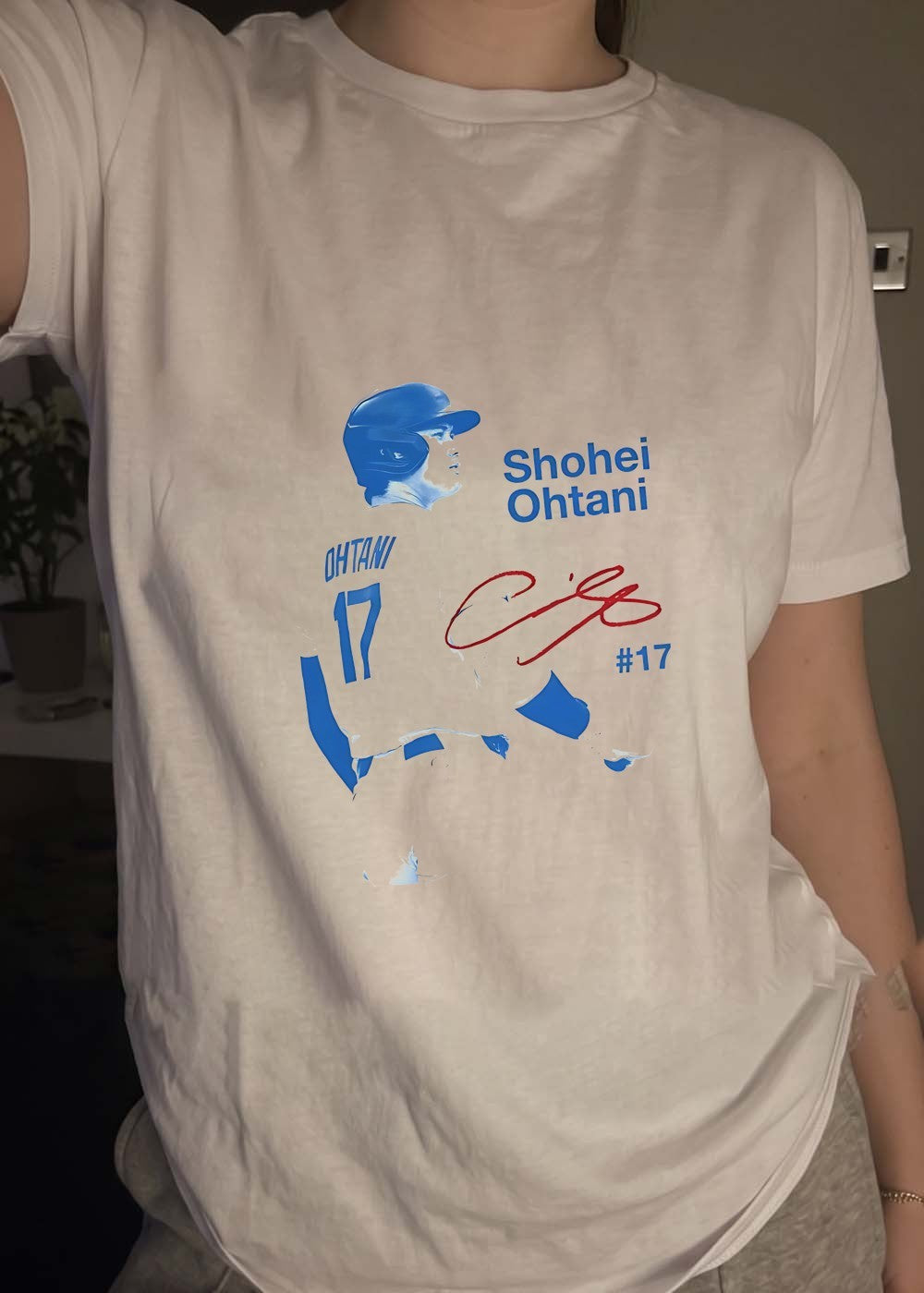 #17 Shohei Ohtani Baseball Player Signature Dodgers T-Shirt