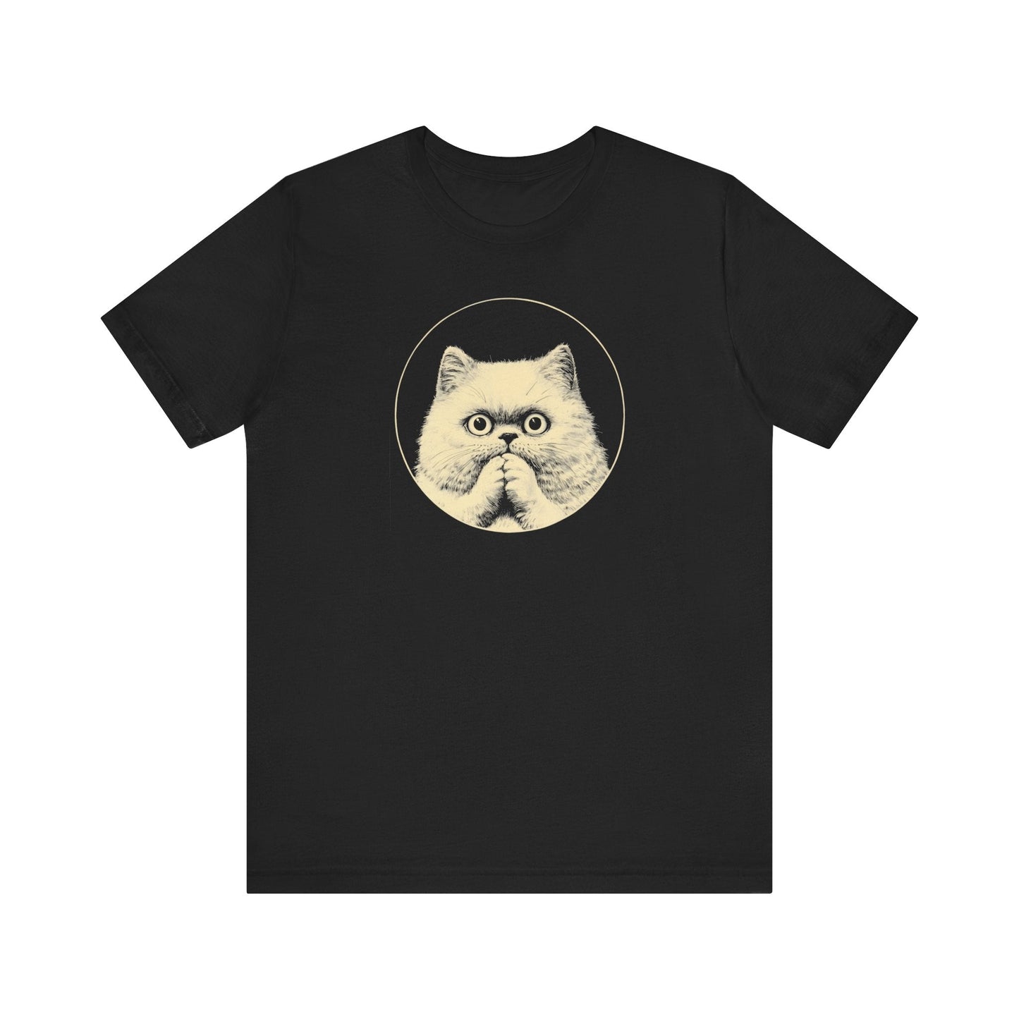 Surprised Persian Cat Graphic Tee Ã¢â‚¬â€œ Vintage Style Cat Lover Shirt