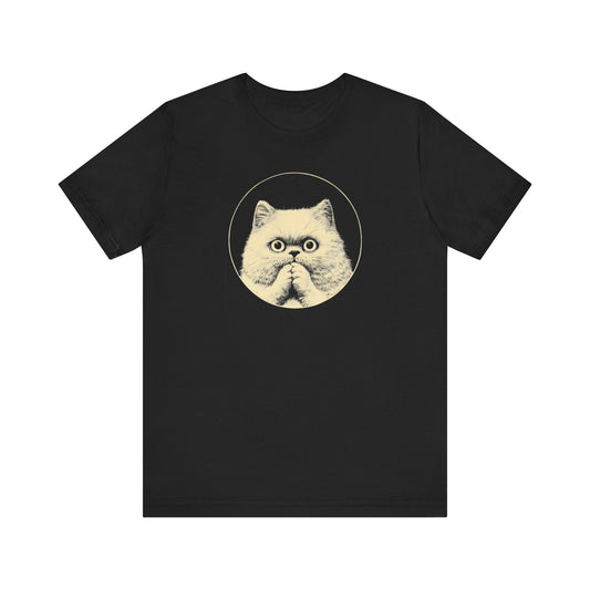 Surprised Persian Cat Graphic Tee Ã¢â‚¬â€œ Vintage Style Cat Lover Shirt