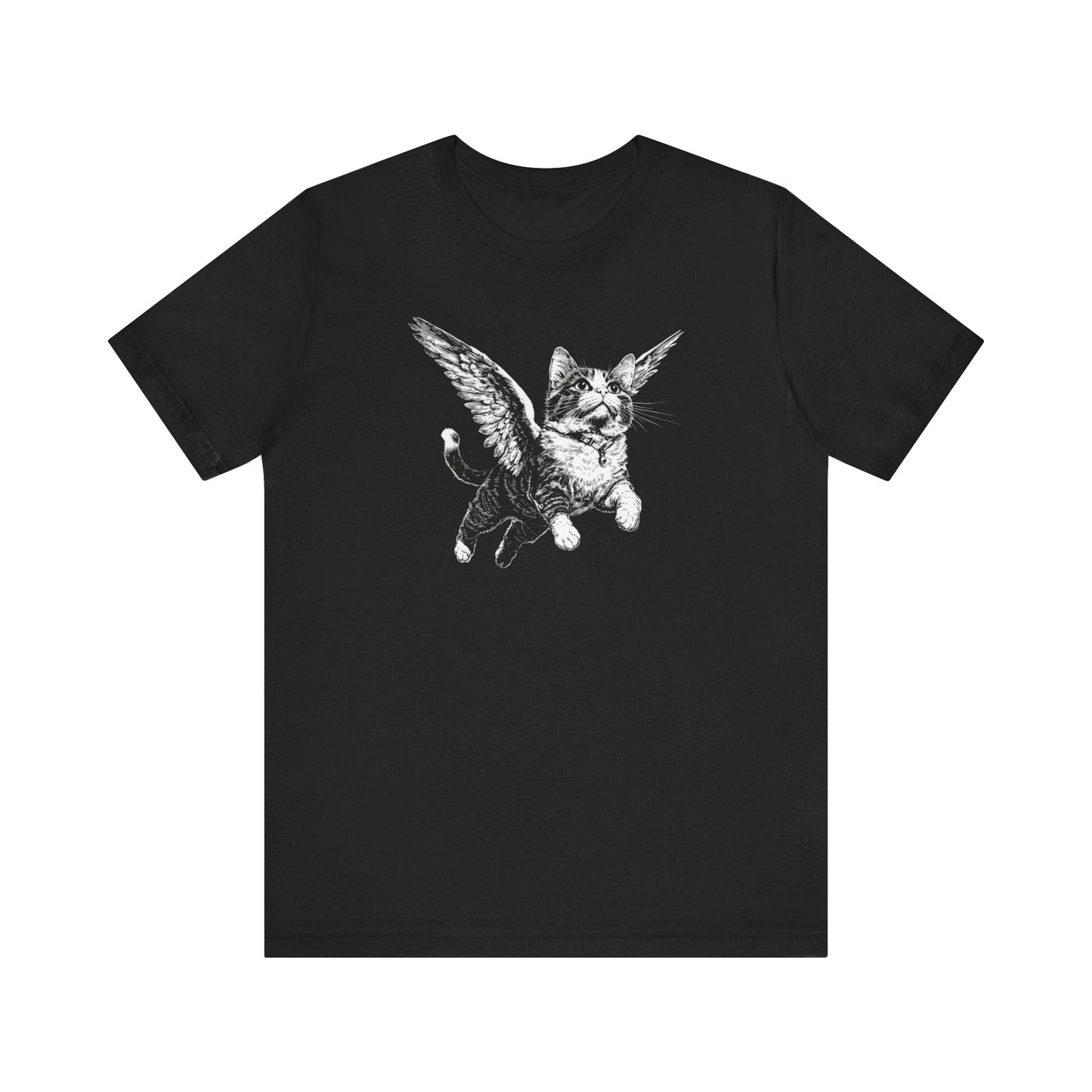 Flying Cat with Wings Graphic T-Shirt