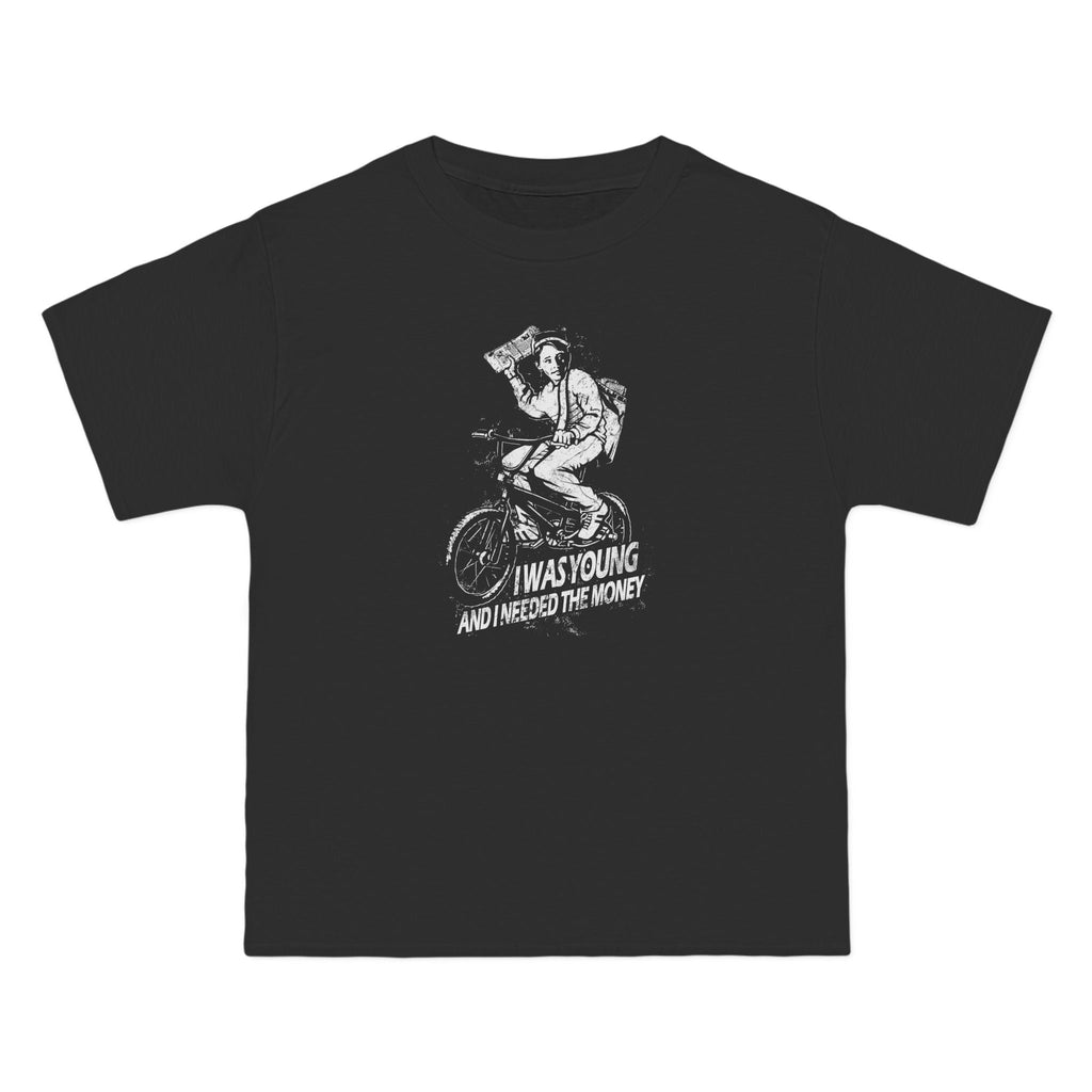 I Was Young And I Needed The Money (Paper Route) - Men's Heavyweight T-Shirt