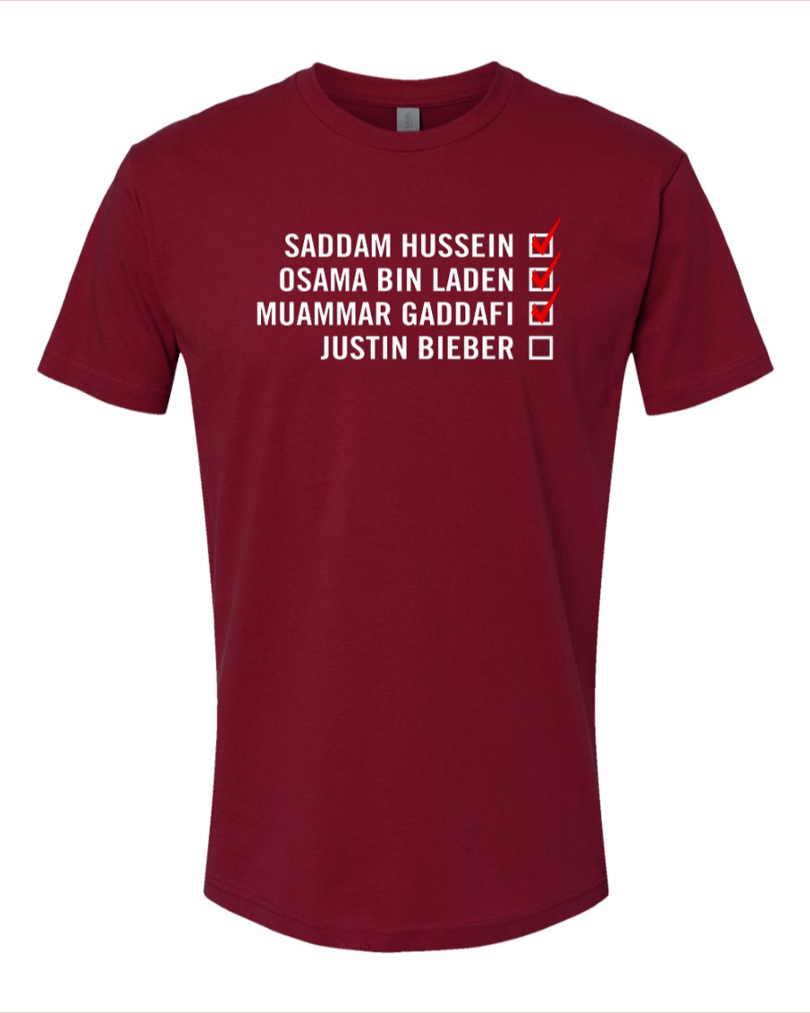 Bieber Checklist - Men's T-Shirt