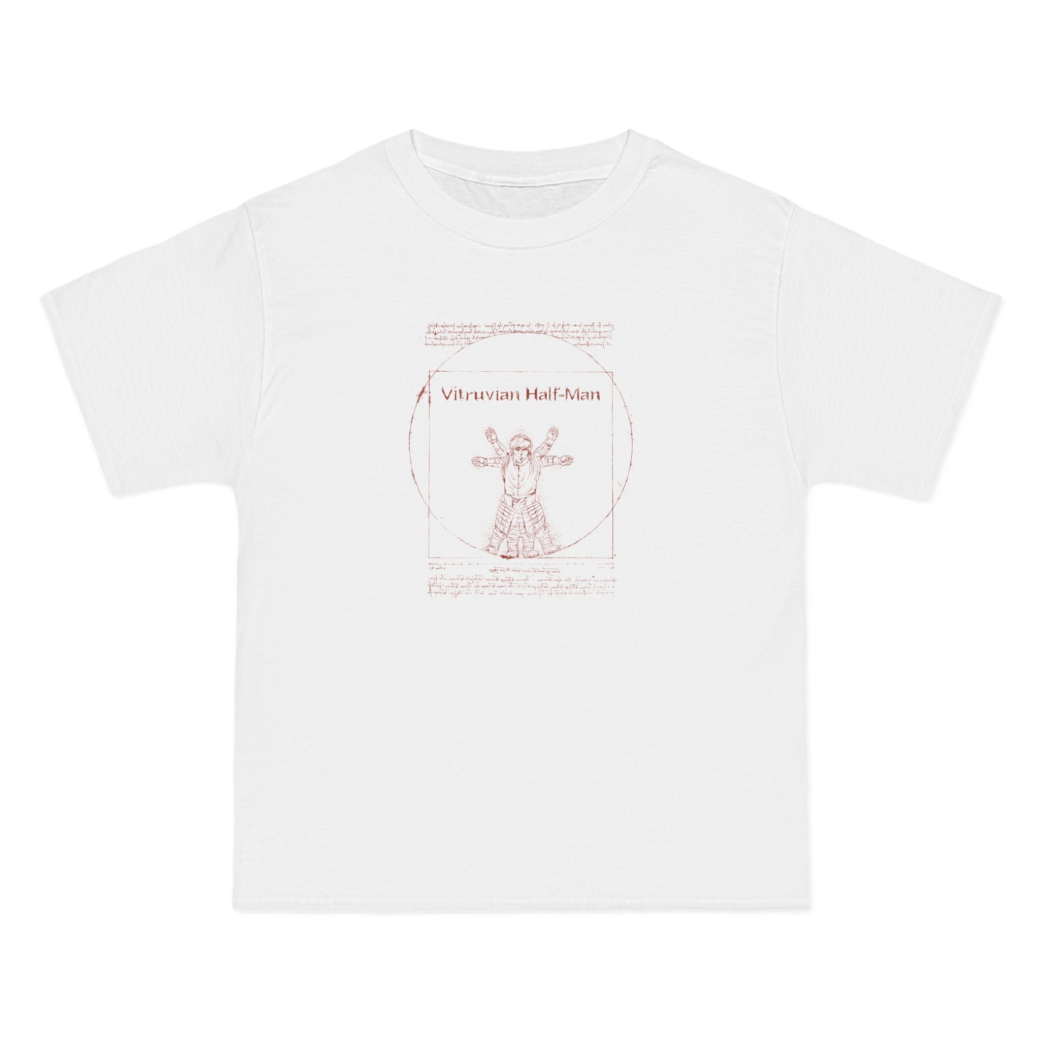 Vitruvian Half-Man - Men's Heavyweight T-Shirt