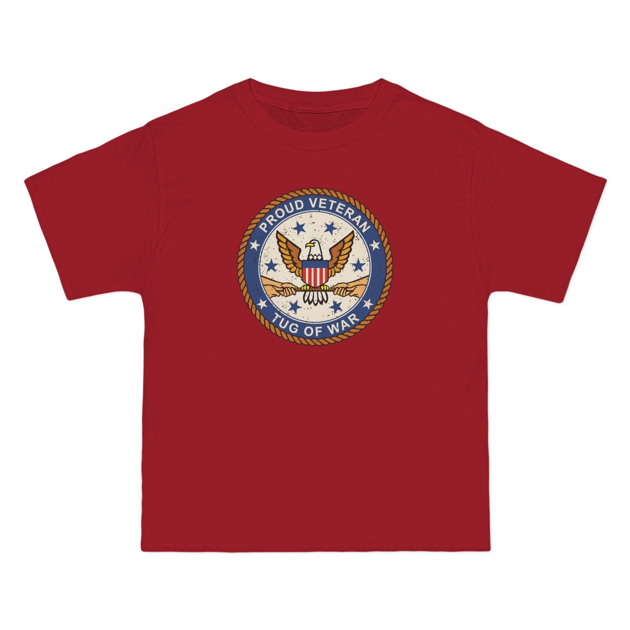 Proud Veteran (Tug Of War) - Men's Heavyweight T-Shirt