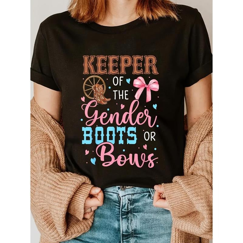180g T-shirt, Ladies Short Sleeve T-shirt, Printing Trend, Soft And Comfortable Skin-friendly, Refreshing And Simple,...