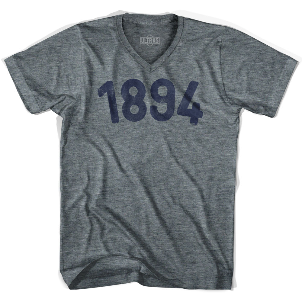 1894 Year Celebration Adult Tri-Blend V-neck Womens T-shirt