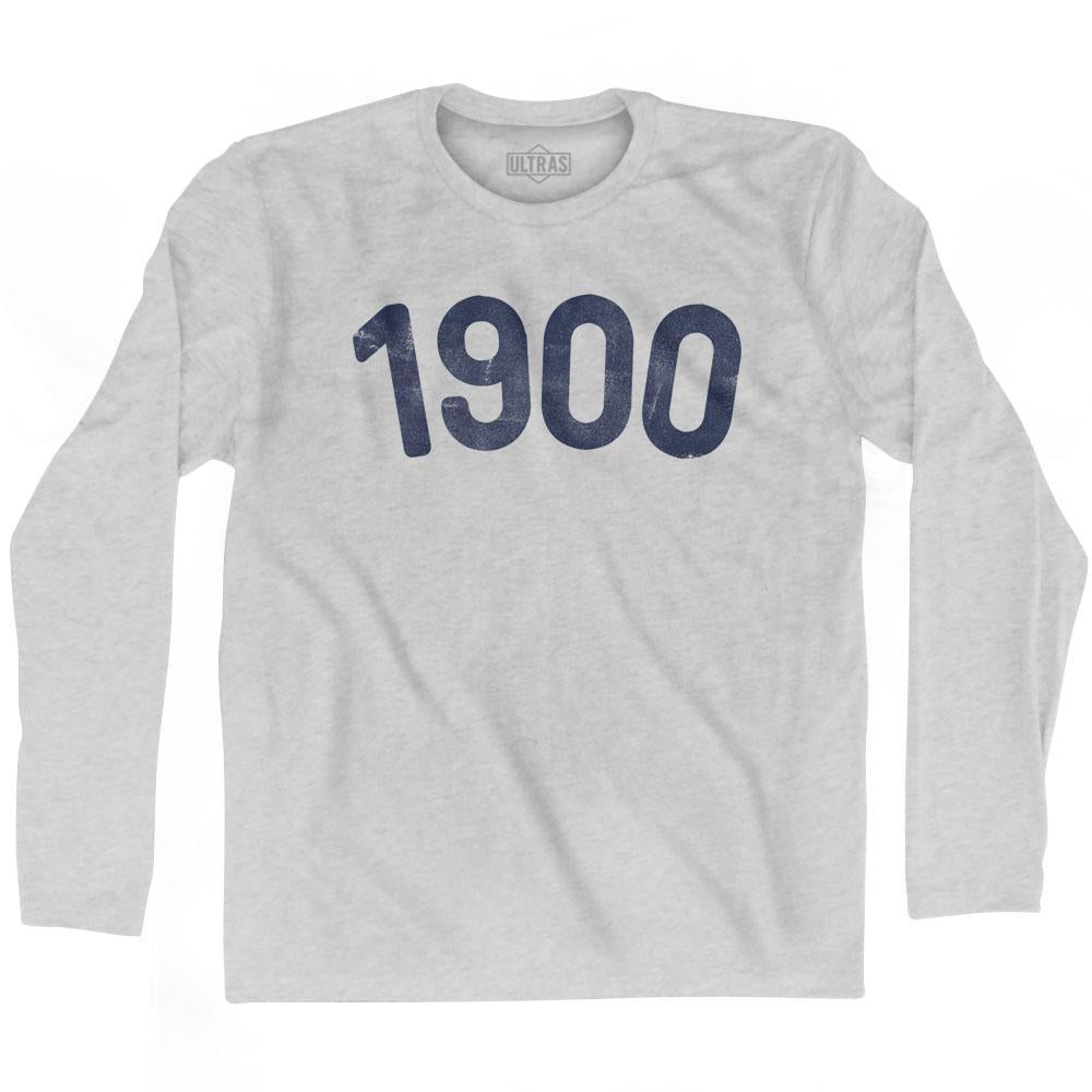 1900 Year Celebration Adult Cotton Long Sleeve T-shirt
