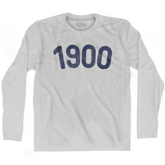 1900 Year Celebration Adult Cotton Long Sleeve T-shirt